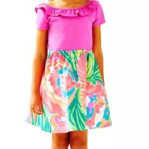 Lilly Pulitzer Girls Brit Dress in Paradise Bound